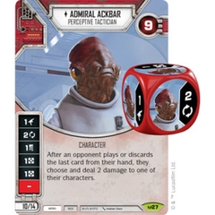 Admiral Ackbar - Perceptive Tactician (Sold with matching Die)